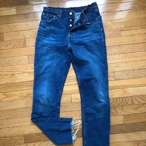 Levis 501 straight leg, worn 3 times